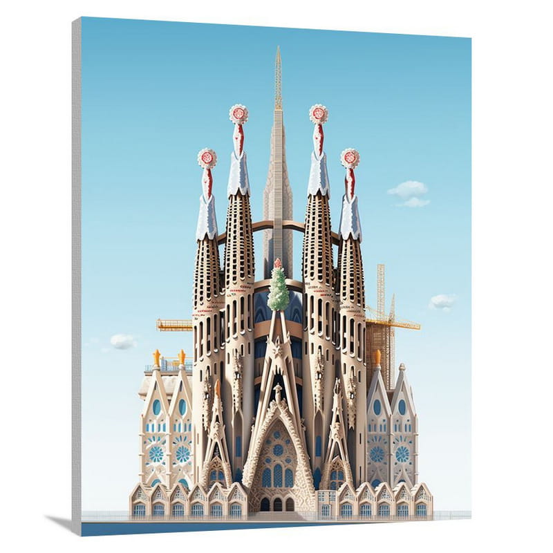 La Sagrada Familia: Unfinished Beauty - Canvas Print