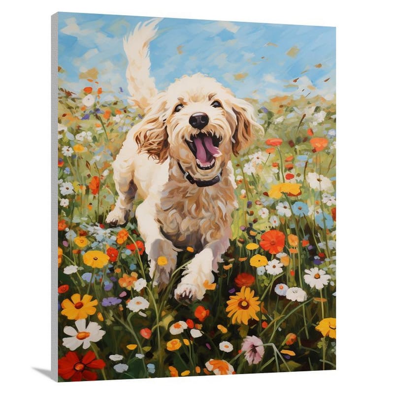 Labradoodle's Joy - Canvas Print