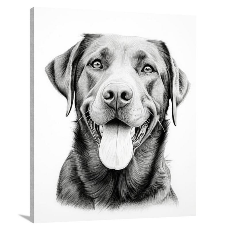 Labrador's Love - Canvas Print