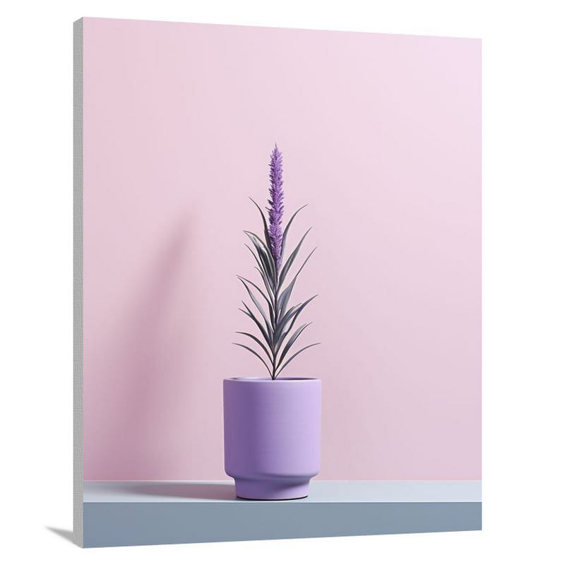Lavender Serenity - Minimalist - Canvas Print