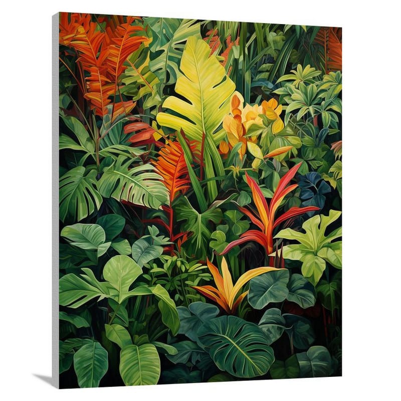 Leaf Symphony - Contemporary Art - Canvas Print