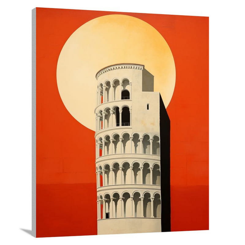 Leaning Tower of Pisa: Harmonious Balance - Canvas Print