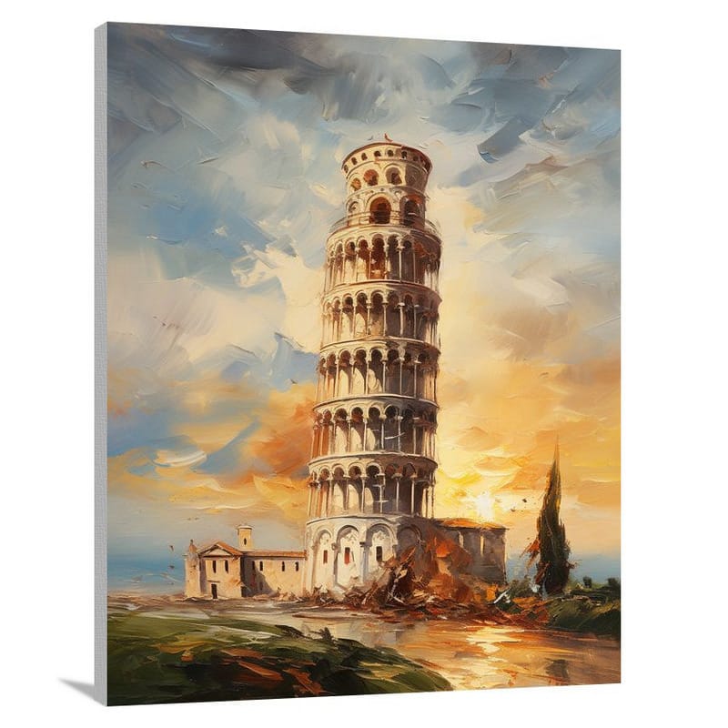 Leaning Tower of Pisa: Majestic Defiance - Canvas Print