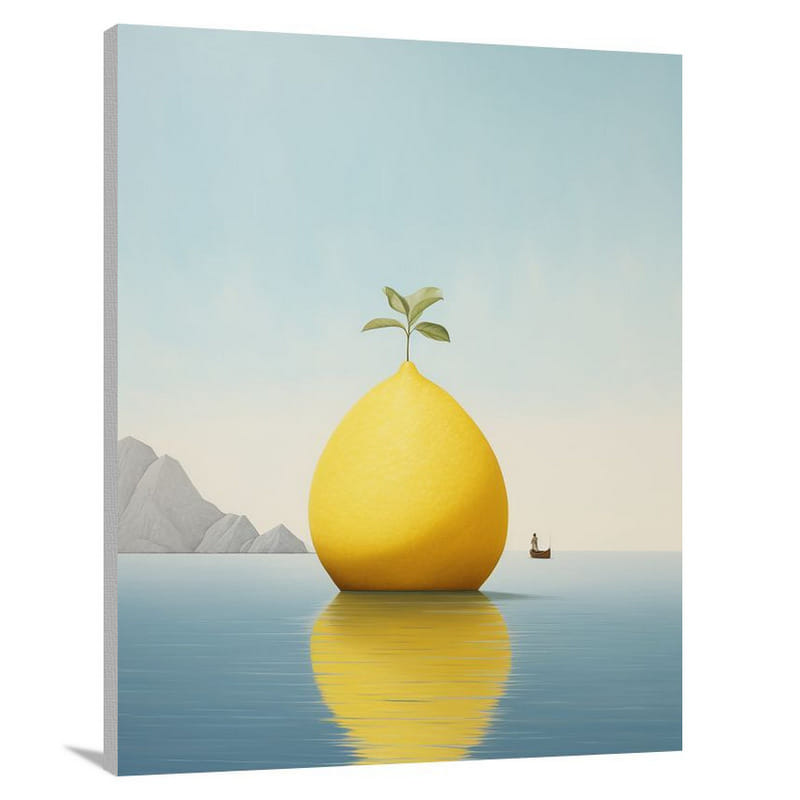 Lemon - Minimalist - Canvas Print