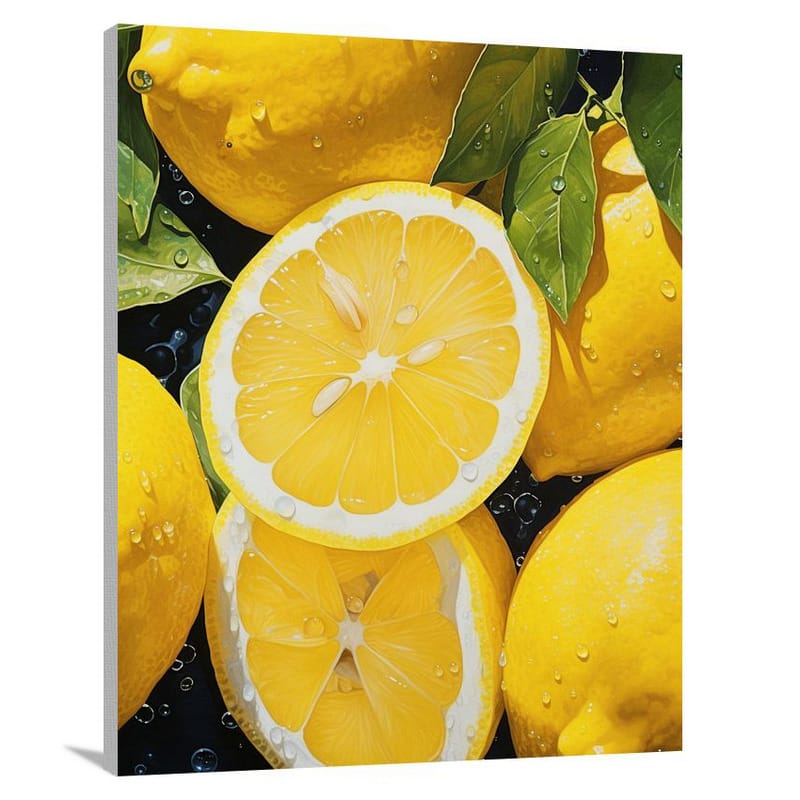 Lemon Slices. - Canvas Print