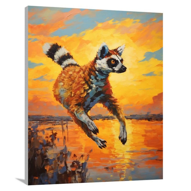 Lemur's Leap - Impressionist - Canvas Print