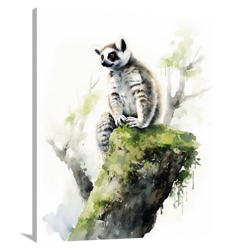 Lemur's Solitude - Canvas Print