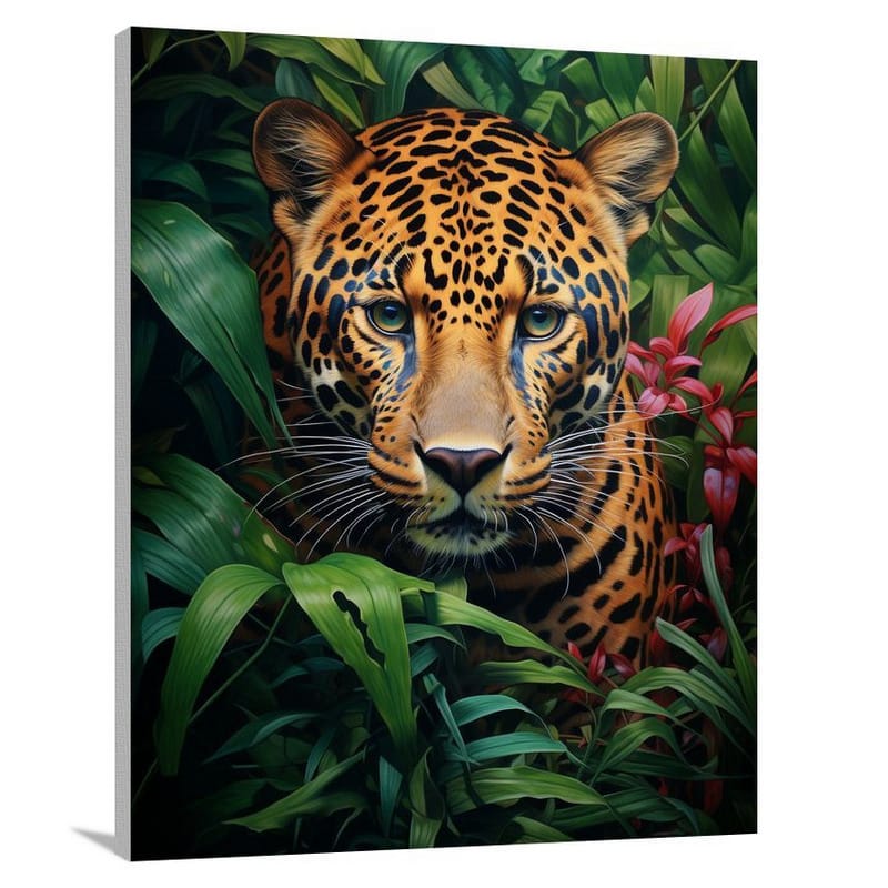 Leopard's Enchanting Journey - Canvas Print