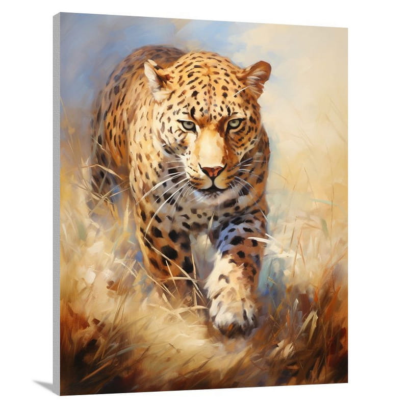 Leopard's Majesty - Impressionist - Canvas Print