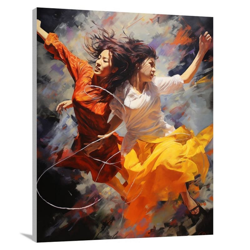 Liberation through Dance: Women's Empowerment - Canvas Print