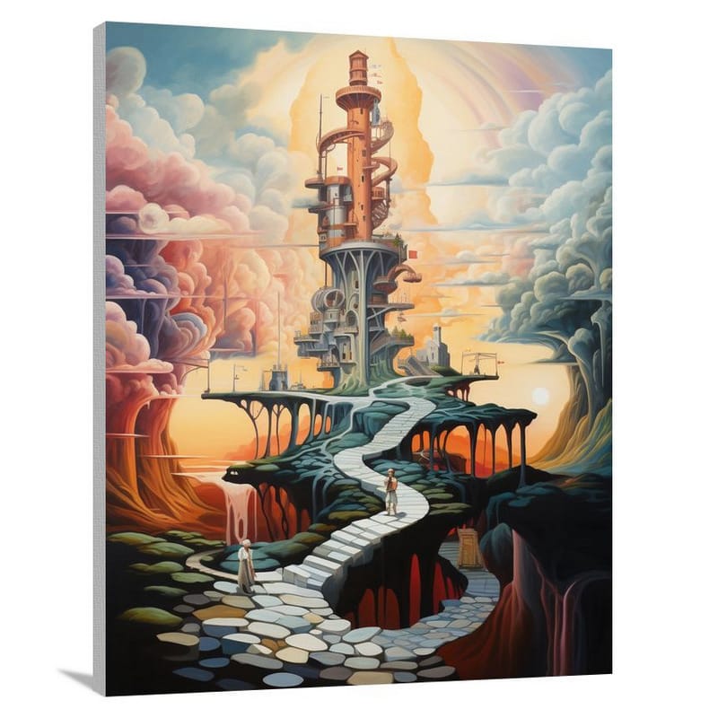 Lighthouse of Unity - Contemporary Art - Canvas Print