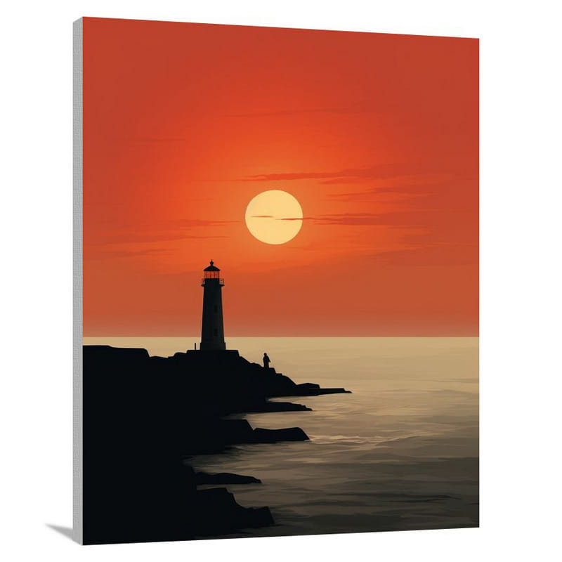 Lighthouse's Silent Witness - Canvas Print