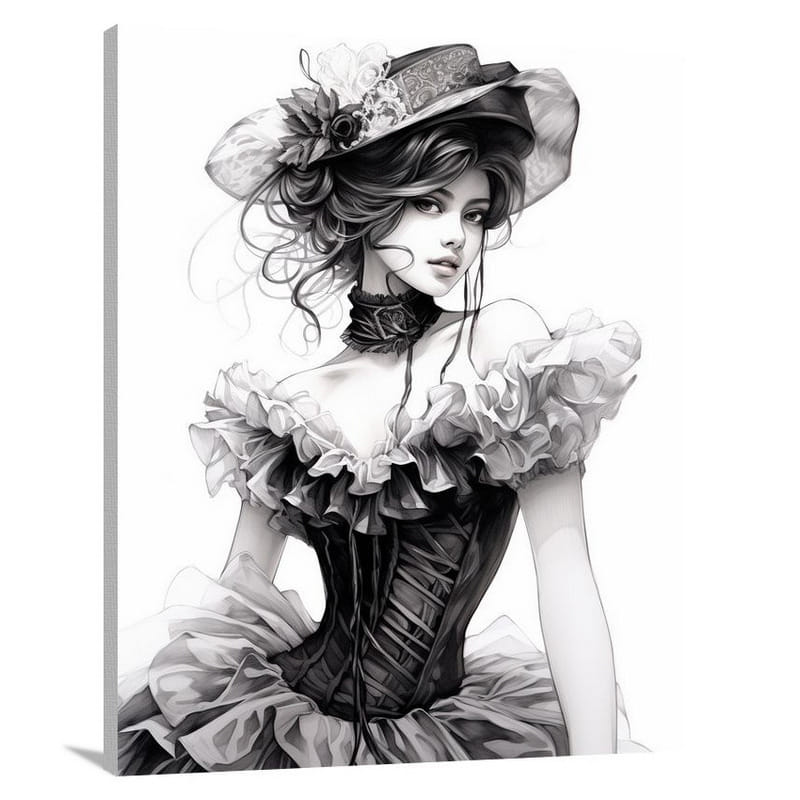 Lingerie Elegance - Canvas Print