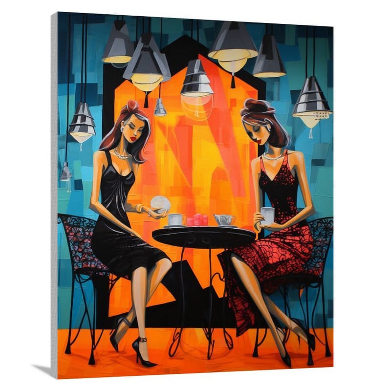 Lingerie Fashion Soire - Pop Art - Canvas Print