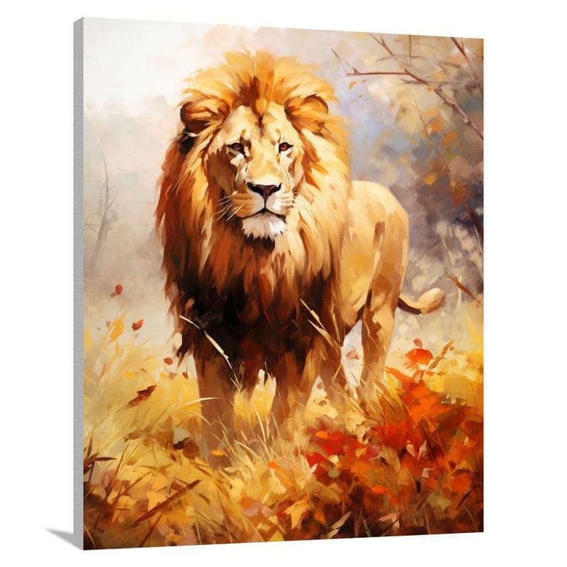 Lion's Majesty - Impressionist - Canvas Print