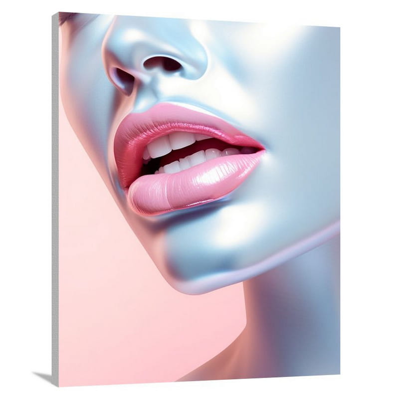 Lip - Minimalist - Canvas Print