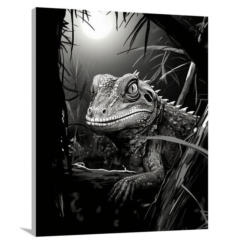 Lizard's Enigma - Canvas Print