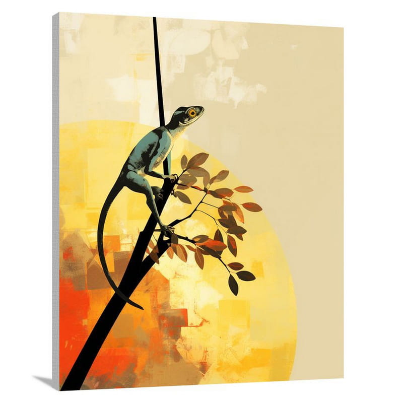 Lizard's Haven - Minimalist - Canvas Print