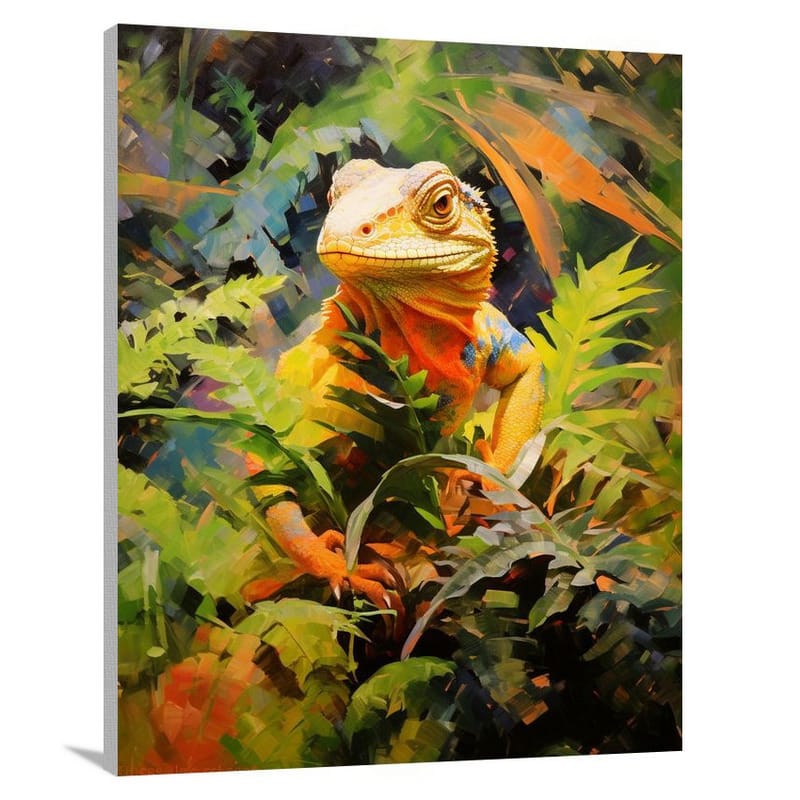 Lizard's Jungle Dance - Canvas Print