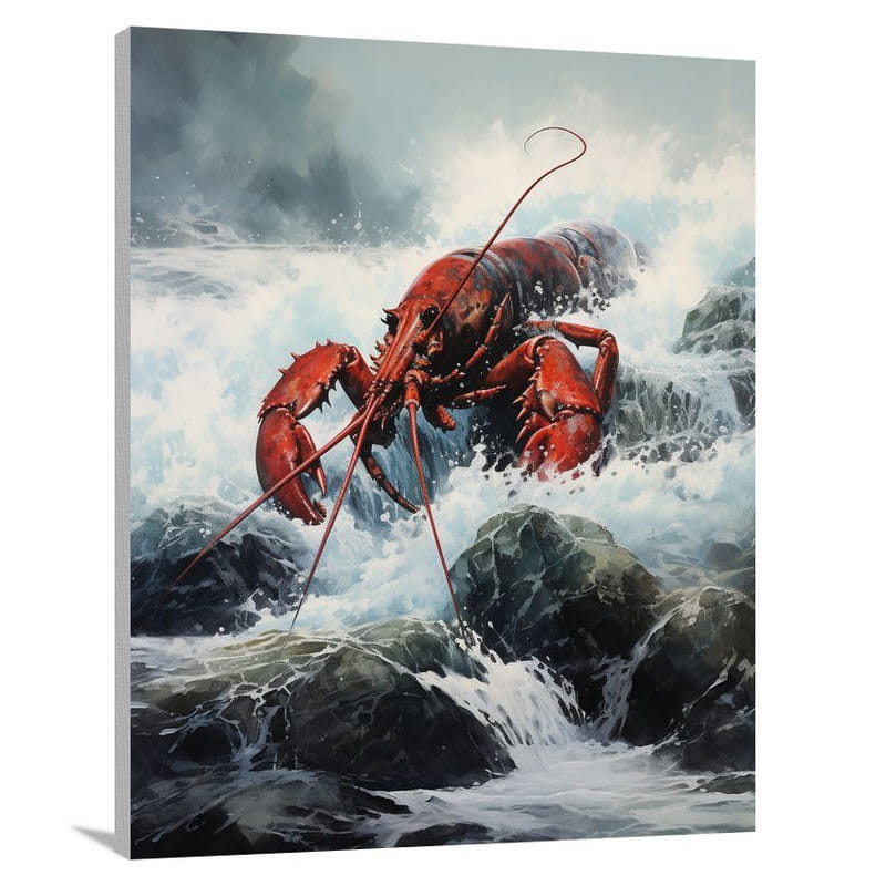 Lobster's Struggle - Contemporary Art - Canvas Print