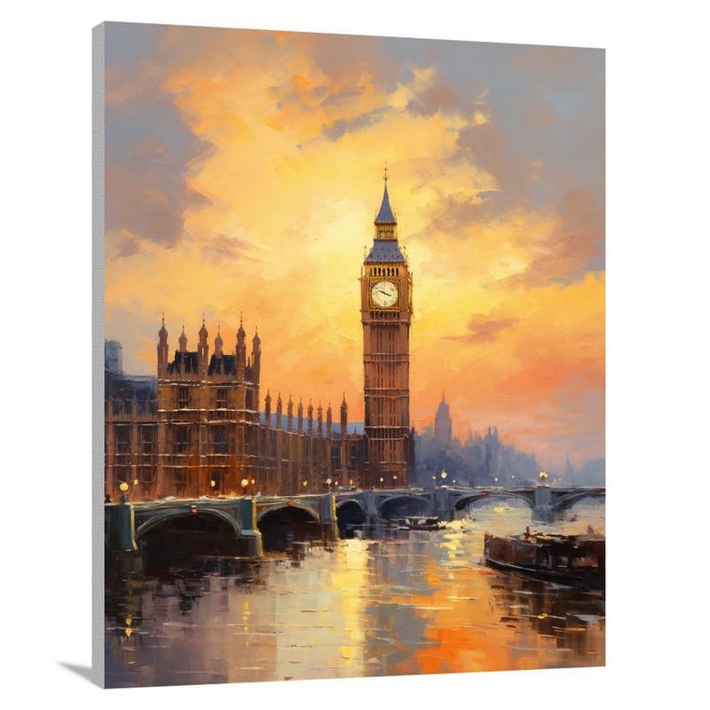 London Skylines: Majestic Twilight - Canvas Print