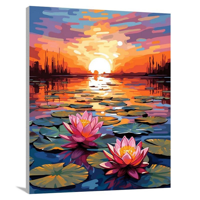 Lotus Fire - Canvas Print
