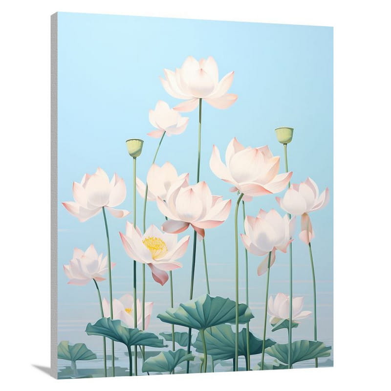 Lotus Symphony - Minimalist 2 - Canvas Print