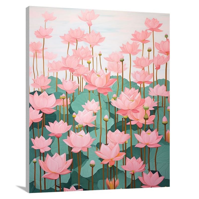Lotus Symphony - Minimalist - Canvas Print