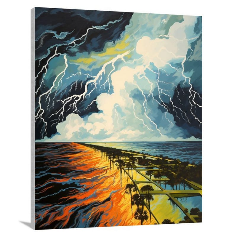 Louisiana Storm - Canvas Print