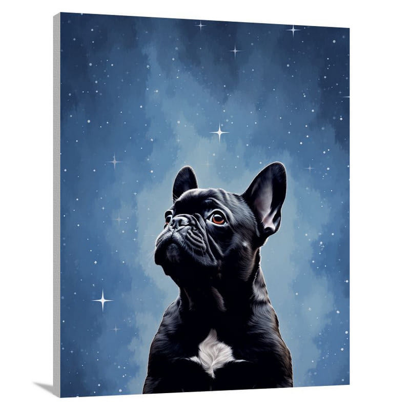 Loyal Constellation: French Bulldog - Canvas Print