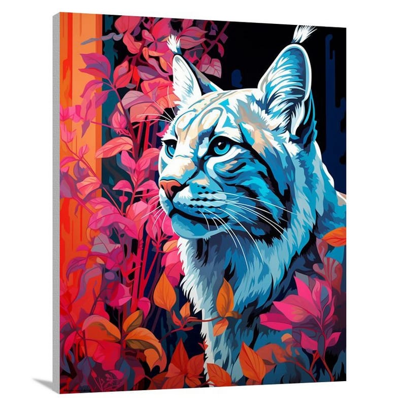 Lynx in the Shadows - Canvas Print