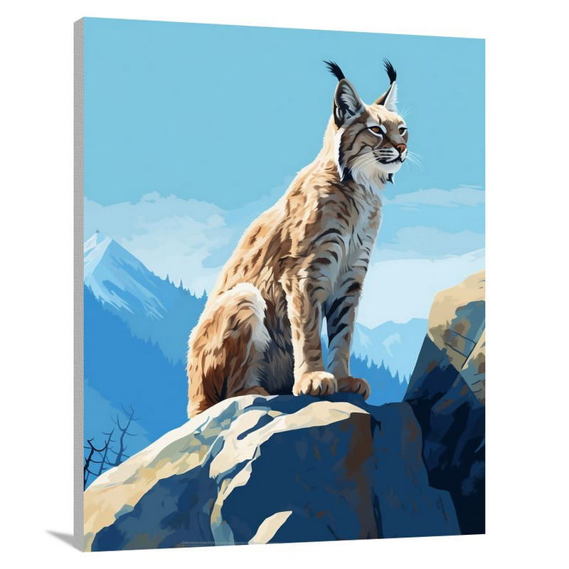 Lynx, Wildlife: Untamed Symphony. - Canvas Print