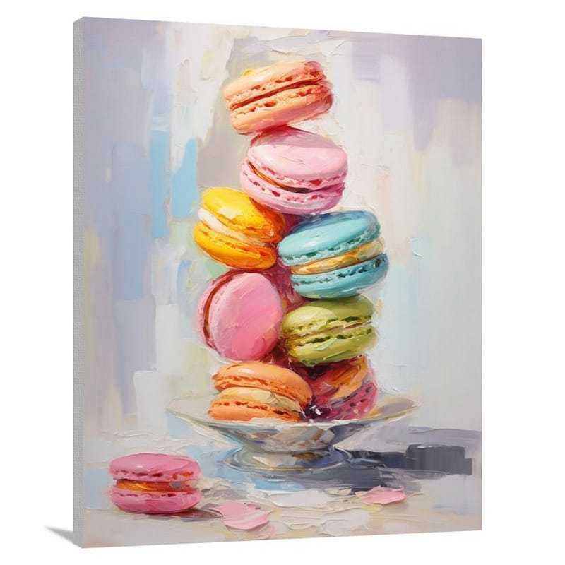 Macaron Delight: A Whimsical Indulgence. - Canvas Print