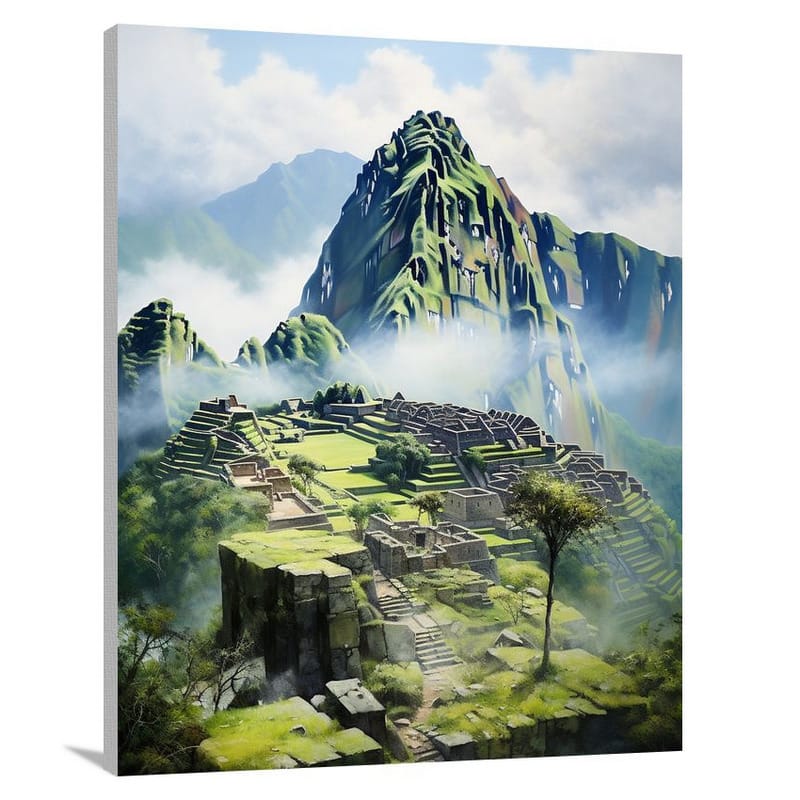 Machu Picchu: Enigmatic Whispers - Canvas Print