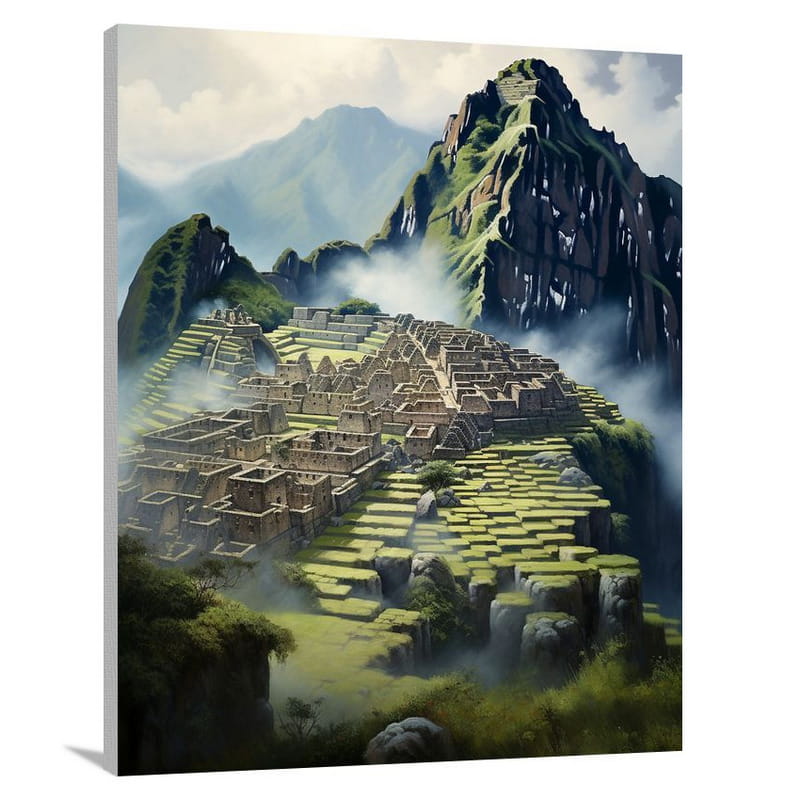 Machu Picchu: Enigmatic Whispers - Contemporary Art - Canvas Print