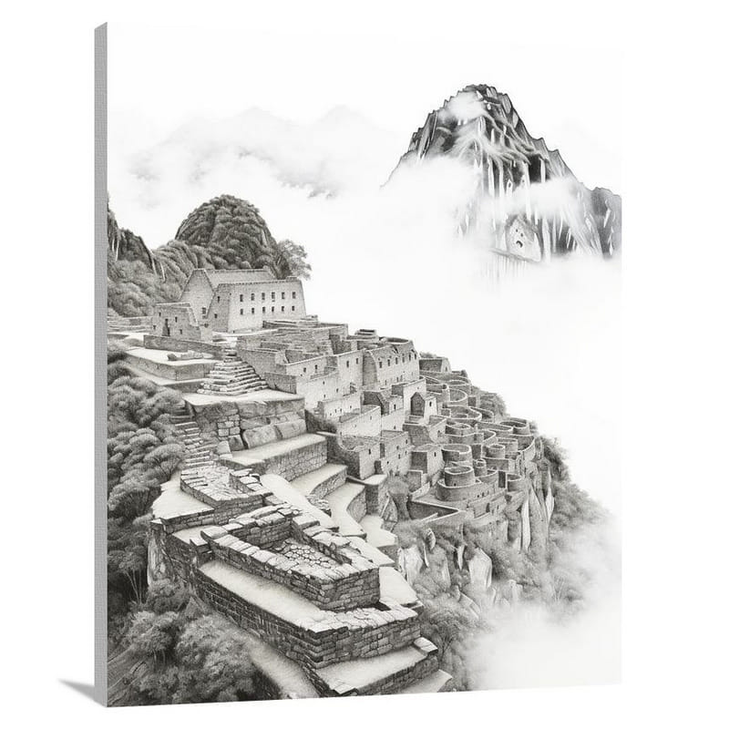 Machu Picchu: Mystical Whispers - Canvas Print