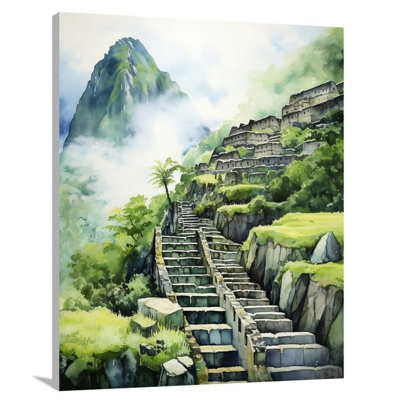 Machu Picchu: Serene Sanctuary - Canvas Print