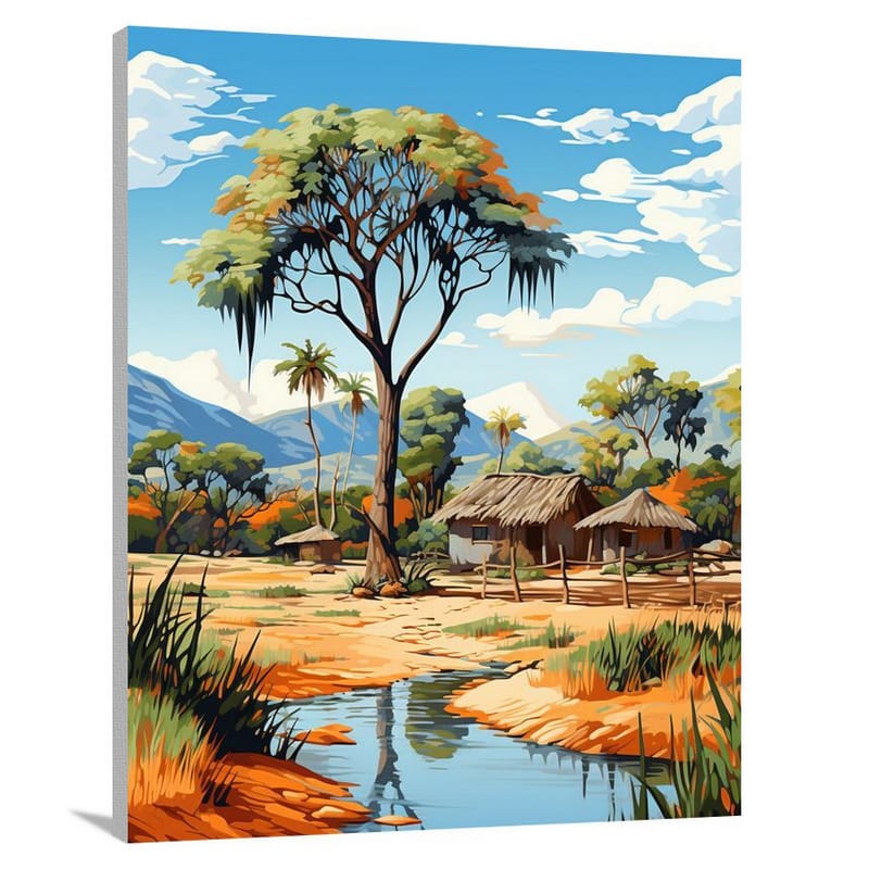 Madagascar Oasis - Pop Art - Canvas Print