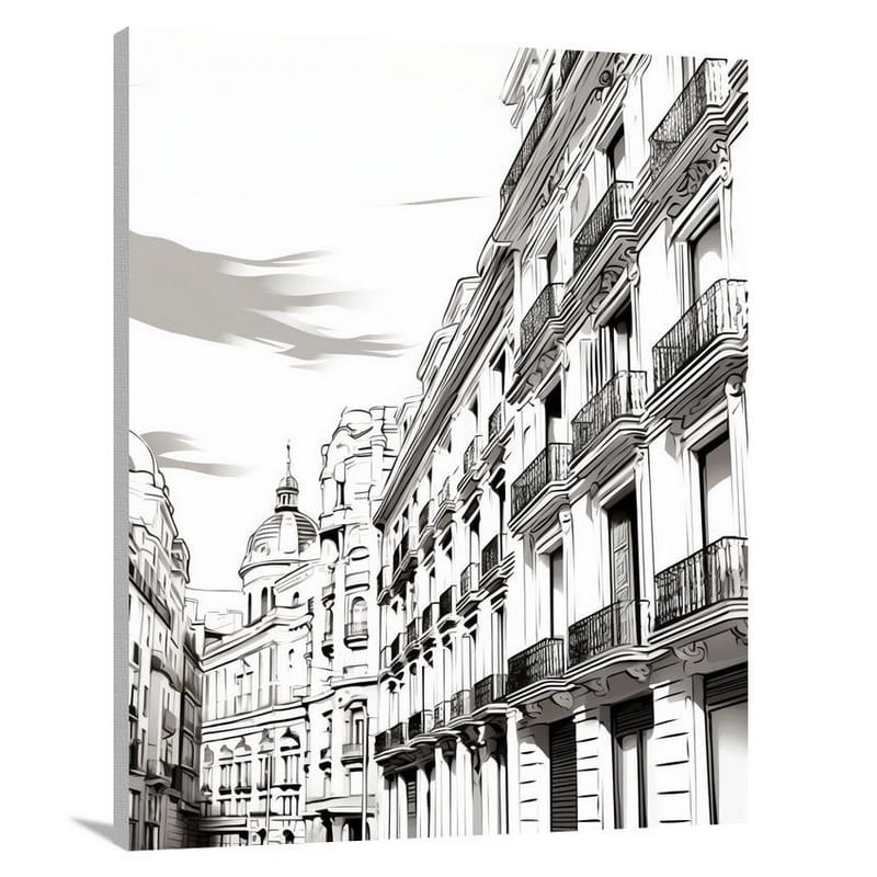 Madrid's European Whispers - Canvas Print