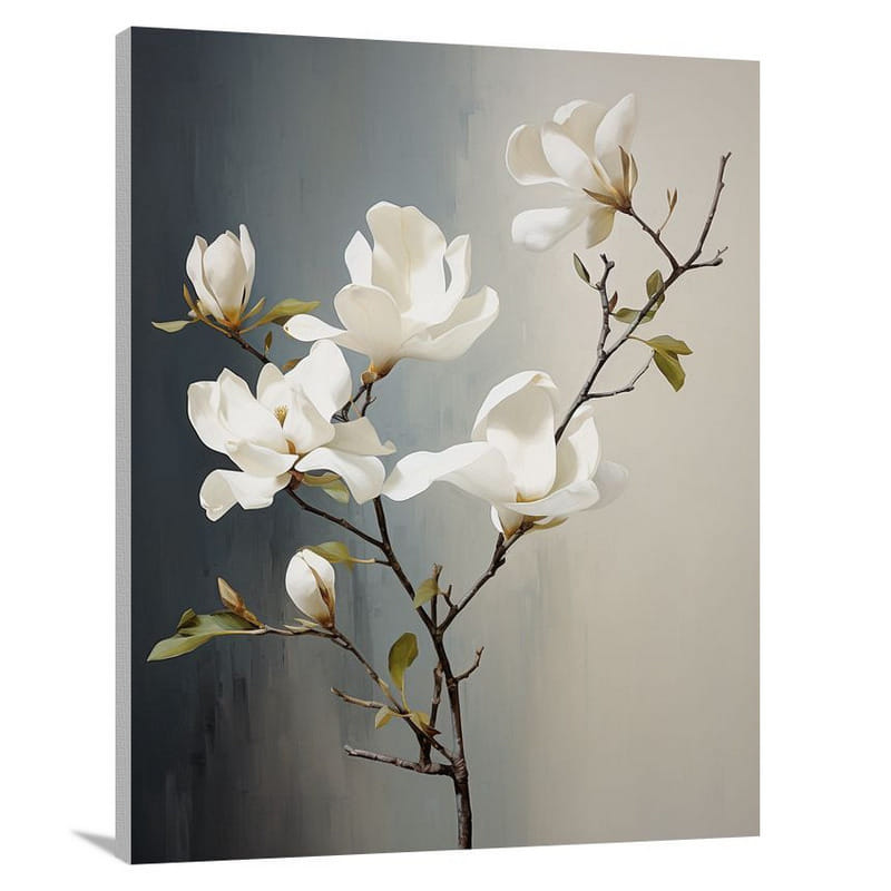 Magnolia Blossoms - Minimalist 2 - Canvas Print