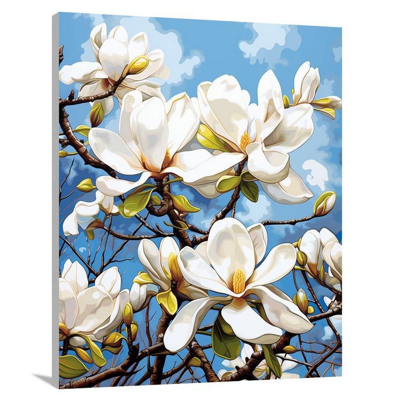 Magnolia's Serenity - Canvas Print