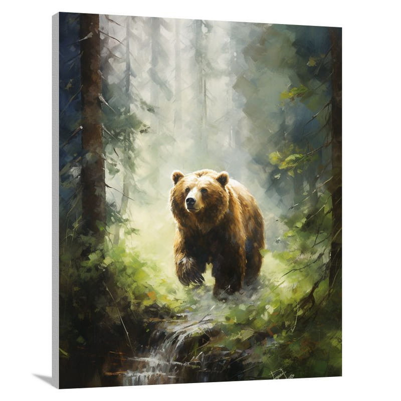 Majestic Brown Bear - Canvas Print