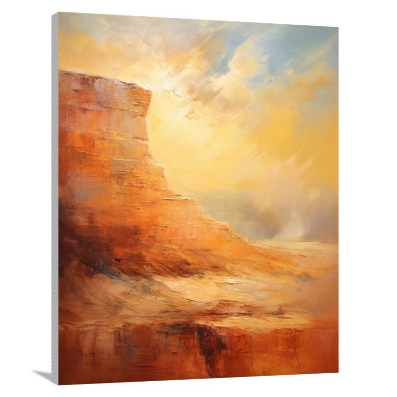 Majestic Cliff - Impressionist - Canvas Print