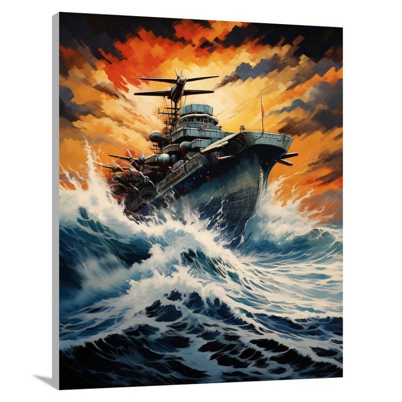 Majestic Might: Military Aircraft - Canvas Print