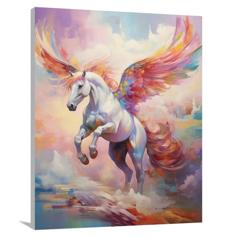 Majestic Pegasus: A Fantastical Flight - Canvas Print