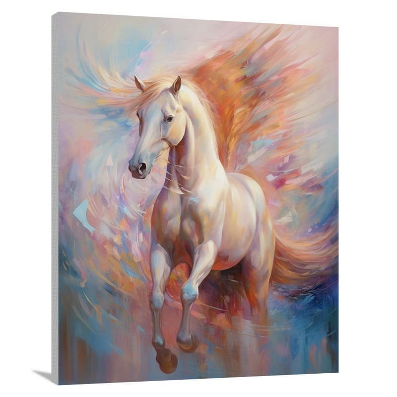 Majestic Pegasus: A Fantastical Flight - Impressionist - Canvas Print