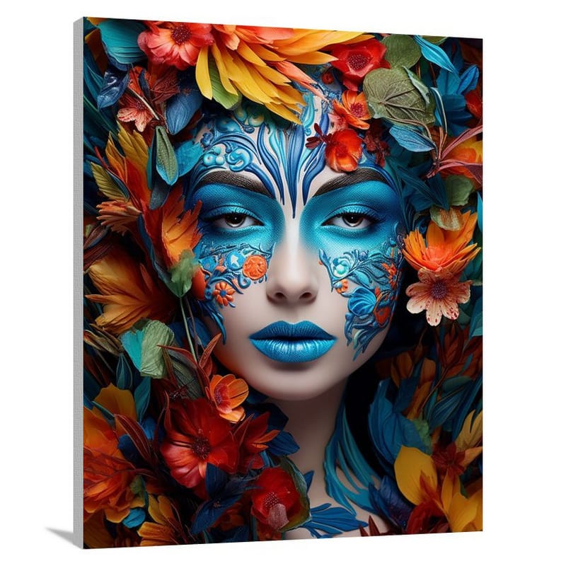 Make-Up Magic: Floral Fantasia - Canvas Print