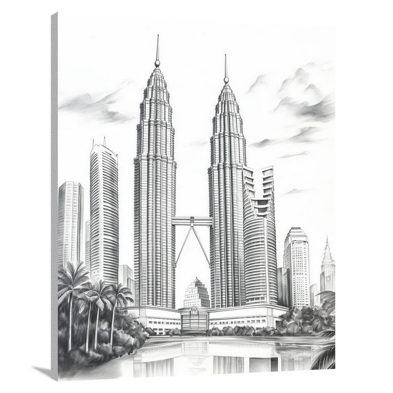 Malaysia's Ambitious Skyline - Canvas Print