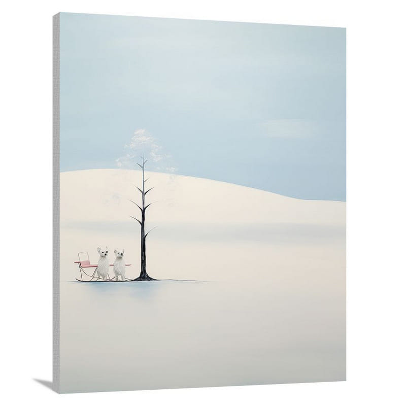 Maltese Serenity - Minimalist - Canvas Print