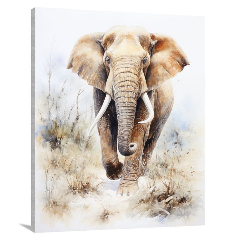 Mammoth Majesty - Watercolor - Canvas Print